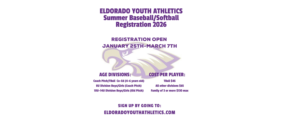 2026 Baseball/Softball Sign-ups
